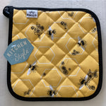 Apron - Basic Bees with Bonus Pot Holder