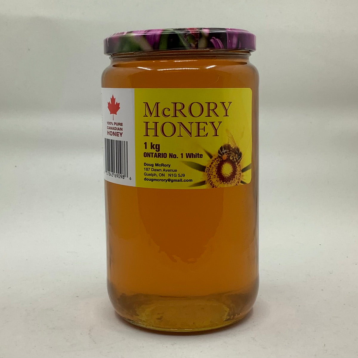 McRory Wildflower Honey 1kg – Ontario Honey House