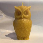 Beeswax Candle - Puffy Owl