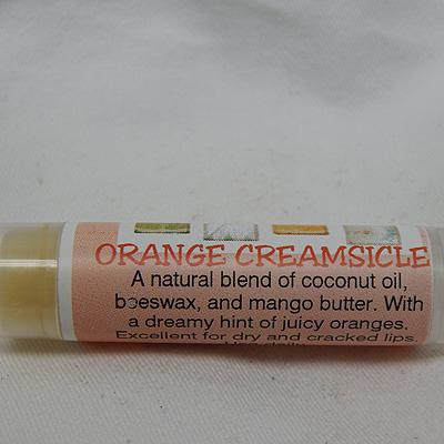 Pack of 2 Lip Balm made with Beeswax Orange Creamsicle