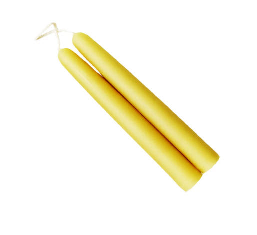 Beeswax Taper Candles - 6" in pairs