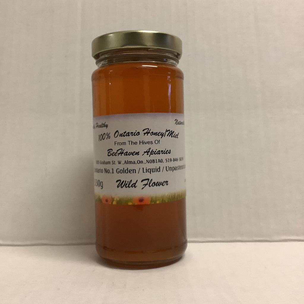 BeeHaven Apiaries Wildflower Honey - 330g