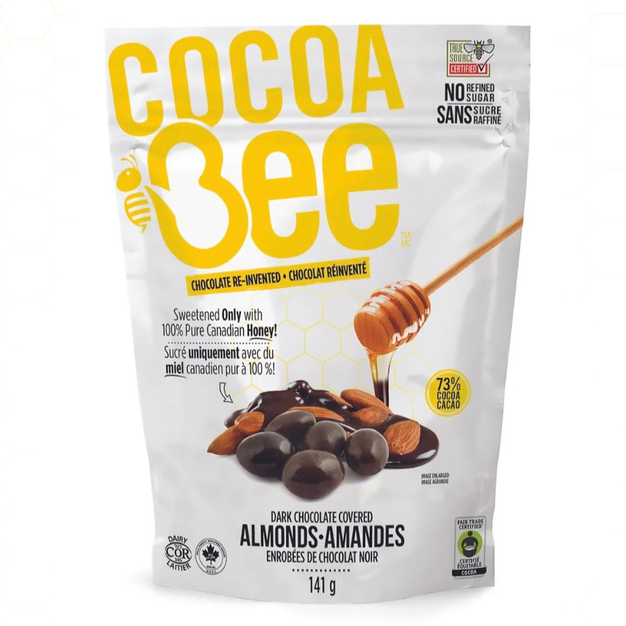 CocoaBee Dark Chocolate Covered Almonds