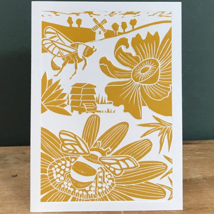 Greeting Card - Beehive - blank inside