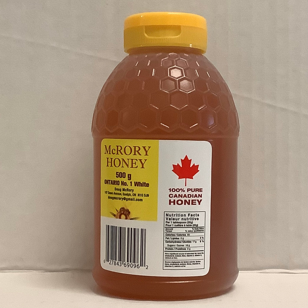 McRory Wildflower Honey 500g Plastic Squeeze Skep