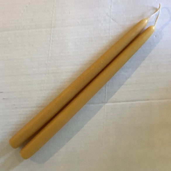 Beeswax Taper Candles - 14" in pairs