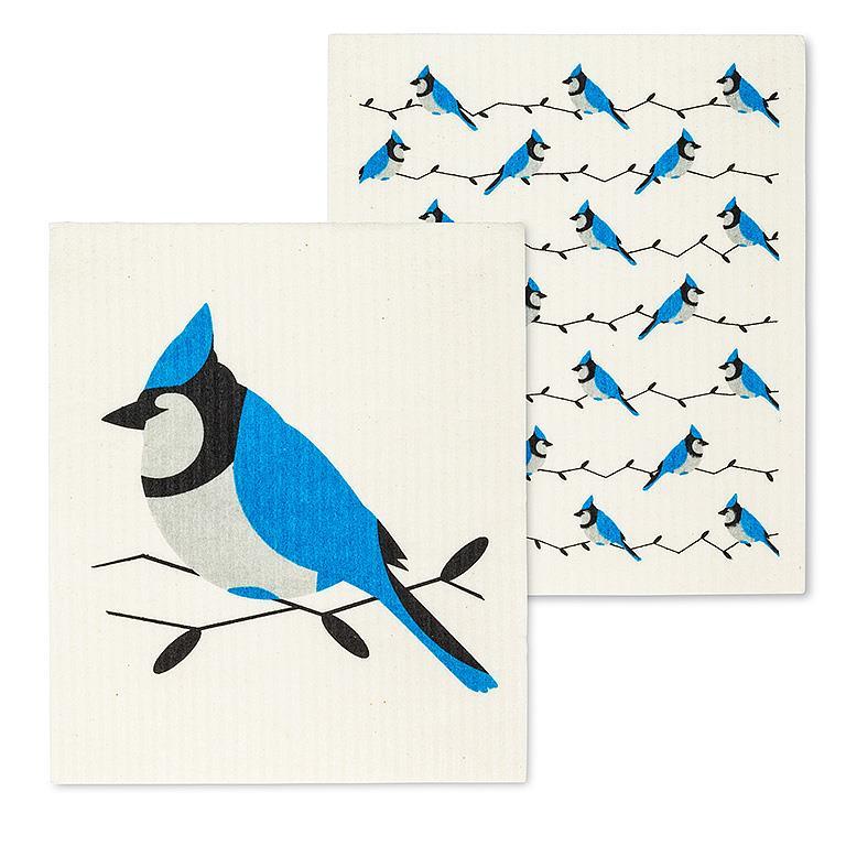 Sponge Dishcloths - Blue Jays (Set of 2)