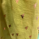 Scarf -  Ladies Scarf Moss Green with Rose Gold Bees