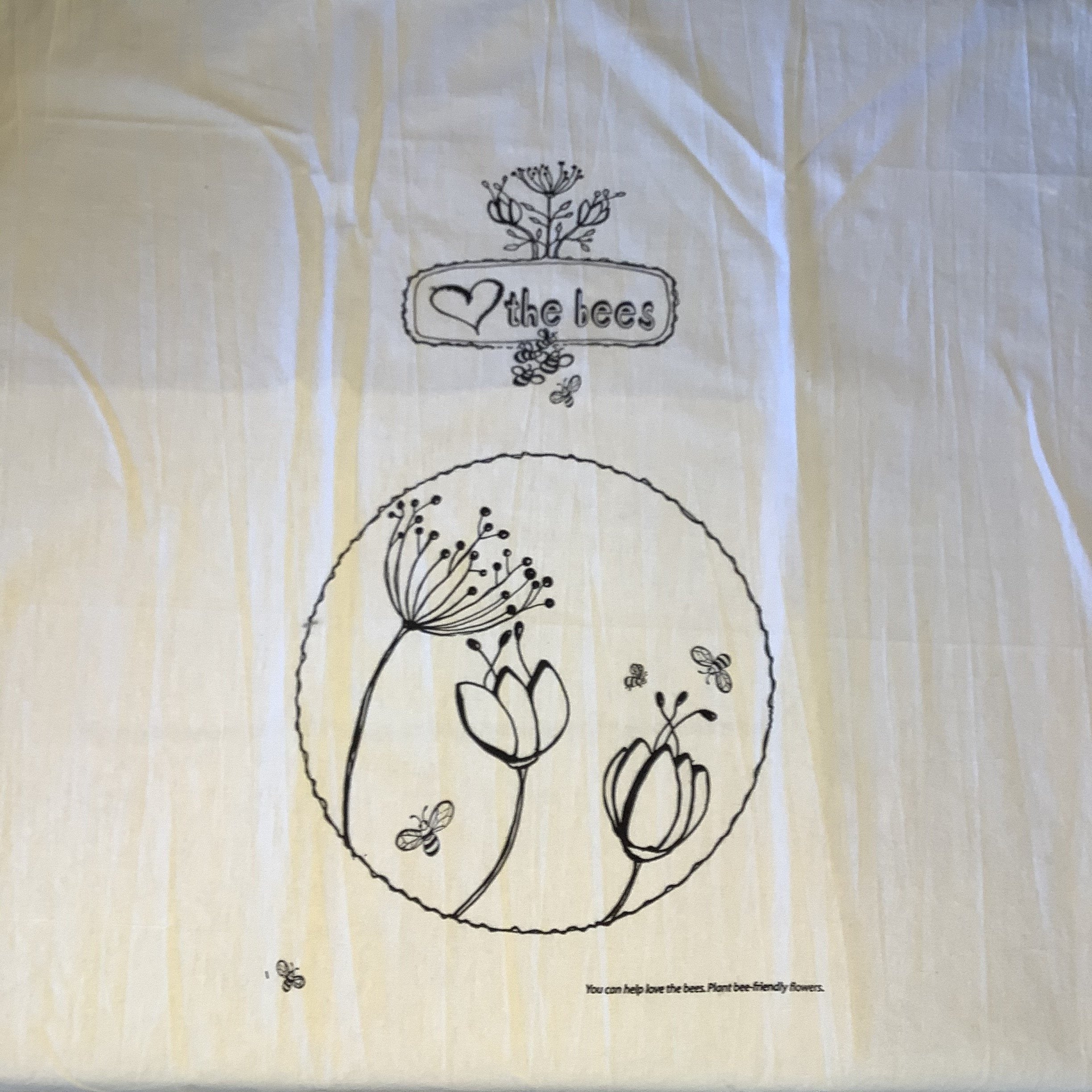 Tea Towel - Love the Bees 27 x 27