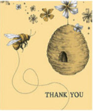 Greeting Card - Small "Thank You" Gift Card One Bee