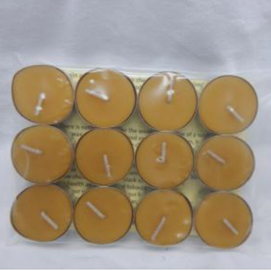 Beeswax Candles - Tealights Bulk 10 Dozen