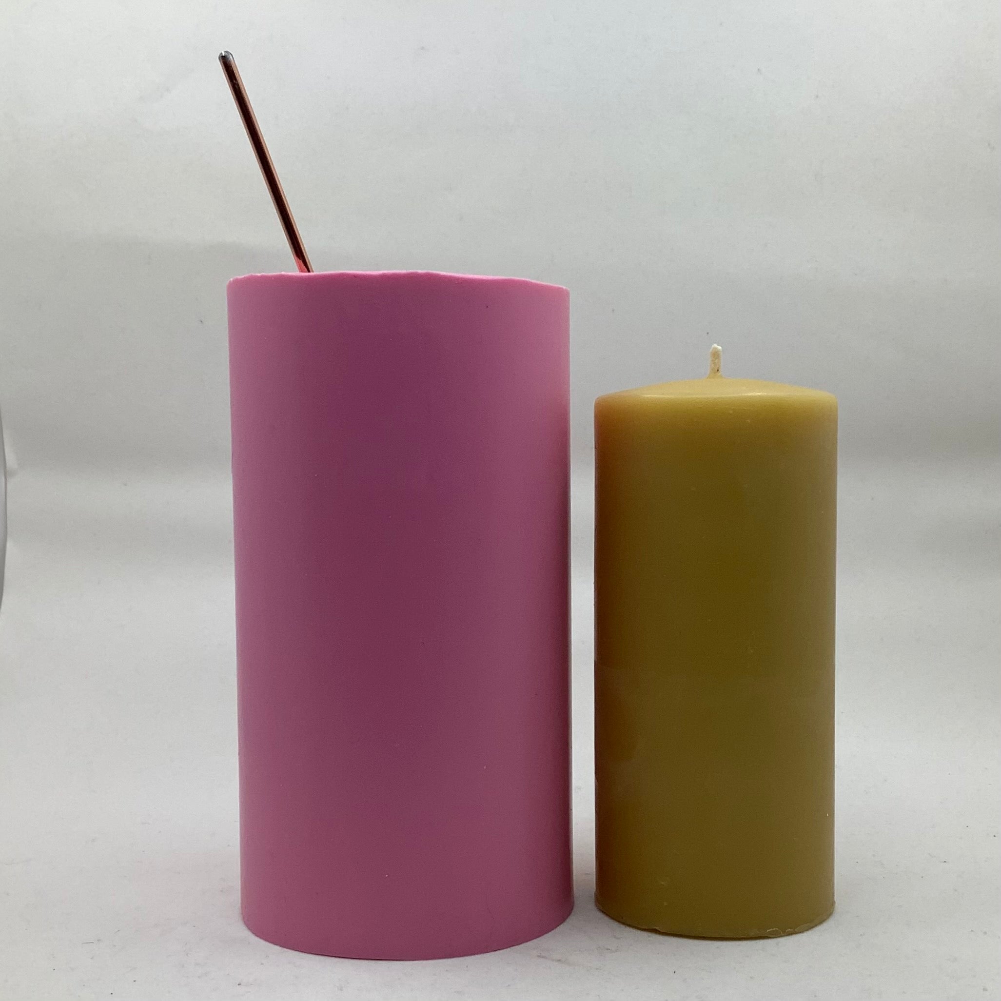 Candle Mould - 2.5" Smooth Pillar