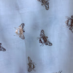 Scarf -  Ladies Scarf White with Rose Gold Bees