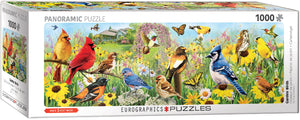 Puzzles - "Garden Birds” Panoramic 1,000 pieces