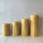 Beeswax Candle - Drip Pillar 7”