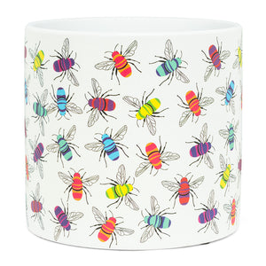 Planter - Colourful Bees Small