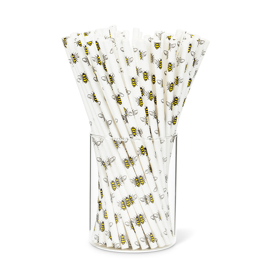 Straws - Bees - Biodegradable paper
