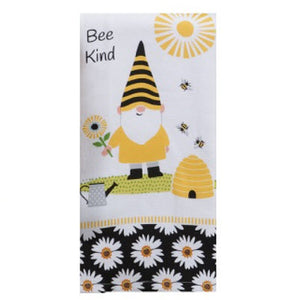 Tea Towel - Bee Kind - Save the Gnomes series