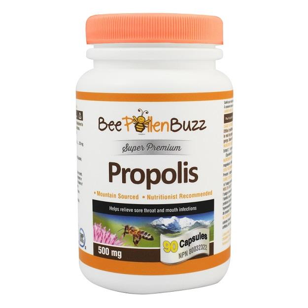 Bee Pollen Buzz - Super Premium Propolis, 500mg Capsules