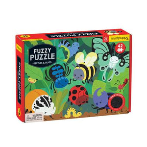 Puzzle - "Beetles and Bugs Fuzzy Puzzle" - 42 pieces