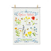 Tea Towel - Grow These to Help the Bees