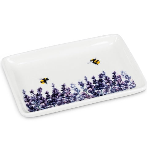 Lavender & Bees Rectangular Plate