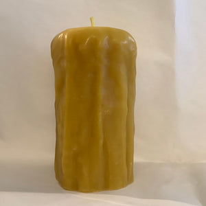 Beeswax Candle - Large Gwelf Drip Pillar