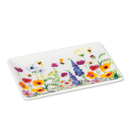 Bee Garden Rectangular Plate