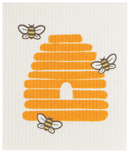 Sponge Dishcloths - "Bees and Skep"