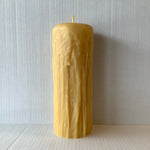 Beeswax Candle - Drip Pillar 9”