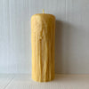 Beeswax Candle - Drip Pillar 8”