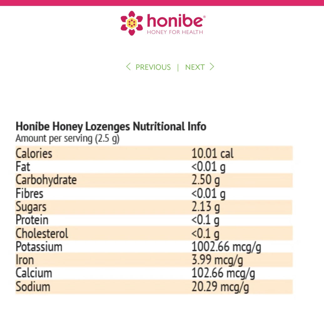 Honibe Honey Lozenges - Cherry