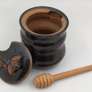 Honey Pot - Local & Handcrafted -  Brown