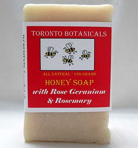 Honey Soap - Rose Geranium and Rosemary