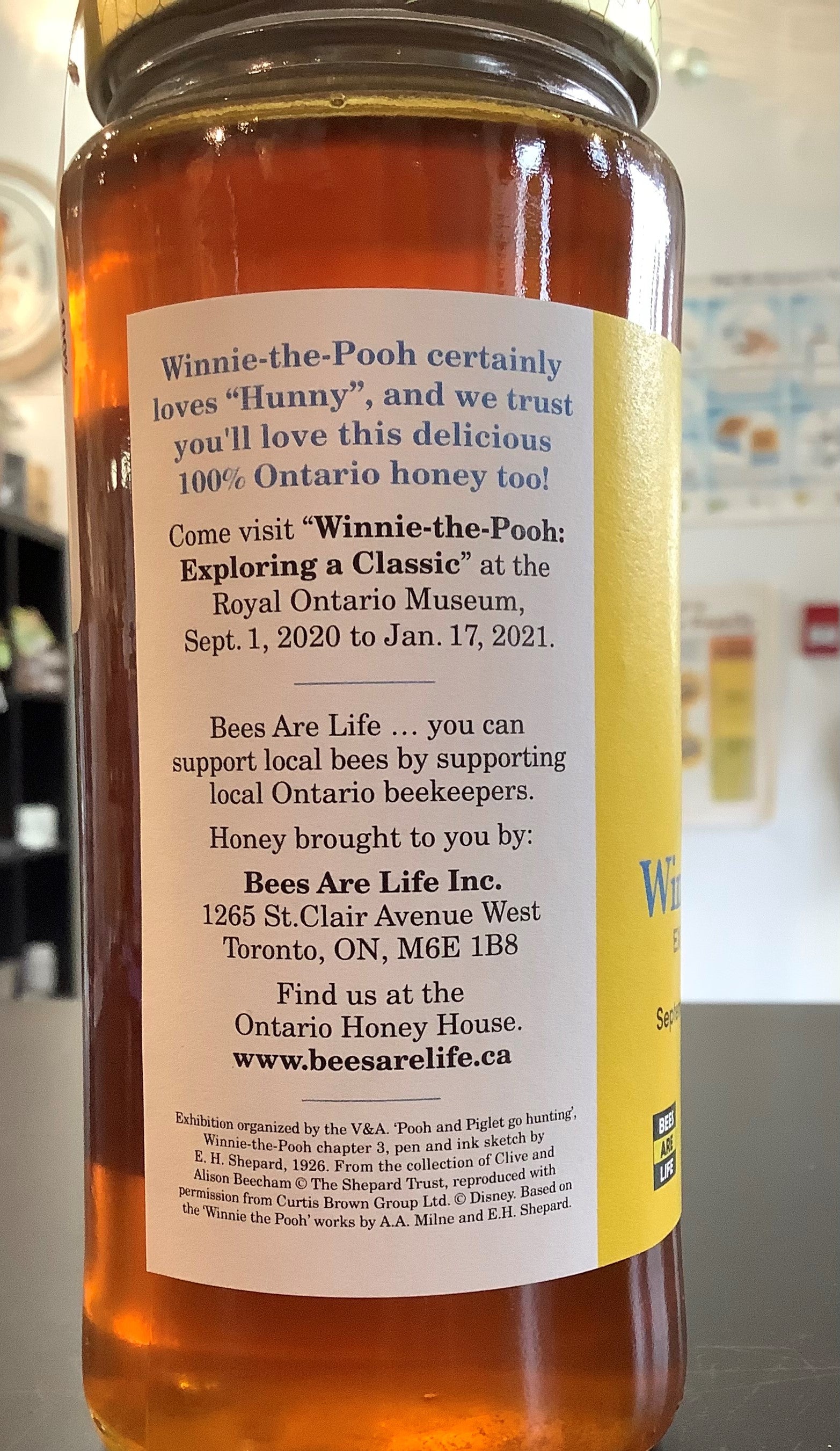 "Winnie-the-Pooh Hunny" Commemorative 500g jar - Relaunch date