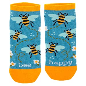 Socks - Bee Happy - ankle style