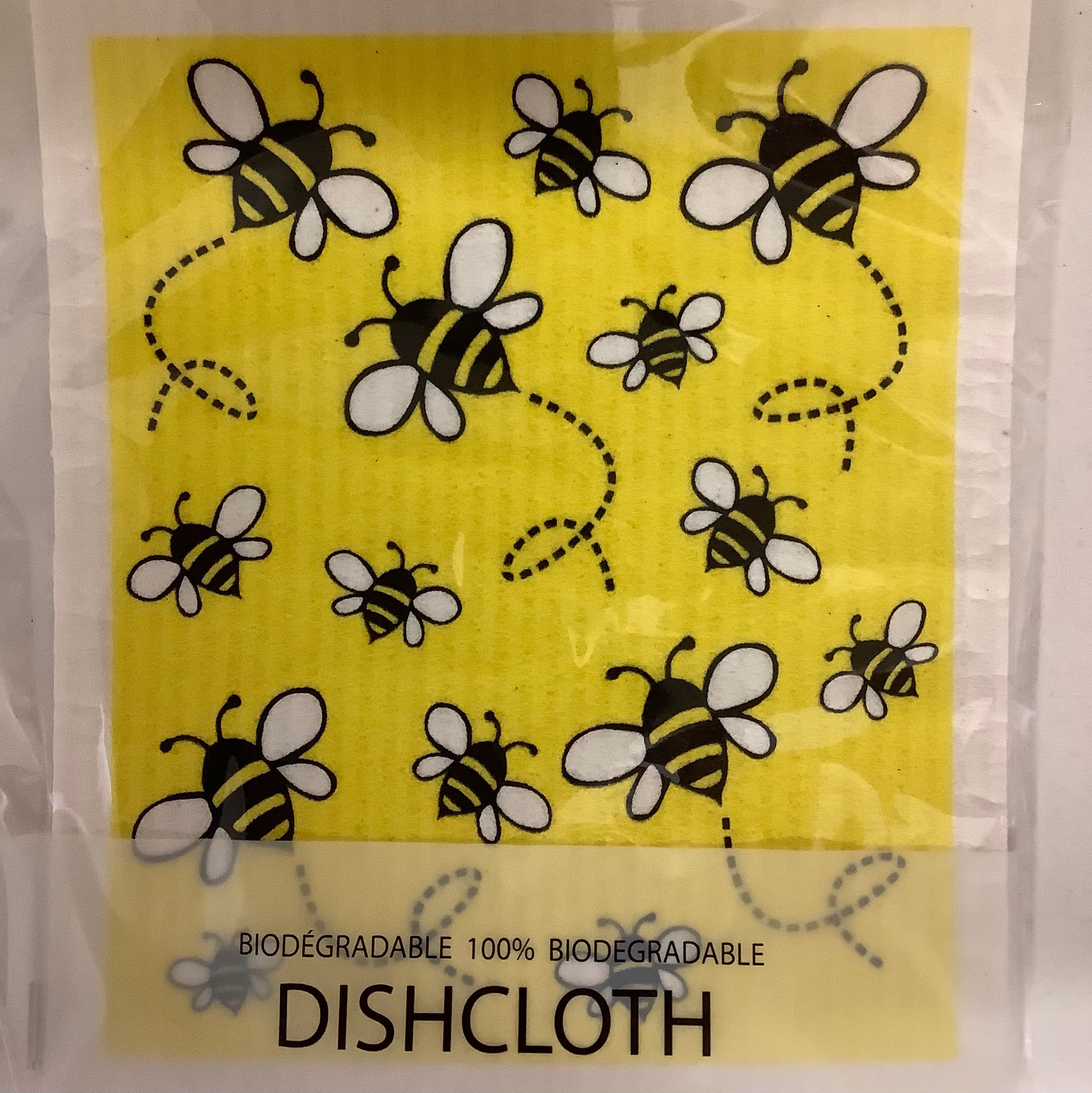 Sponge Dishcloths - Yellow Bees