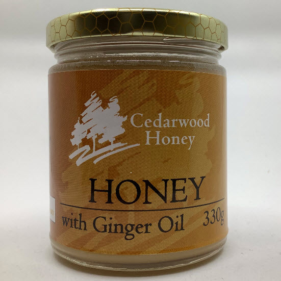 Cedarwood Honey RAW Honey with Ginger Oil