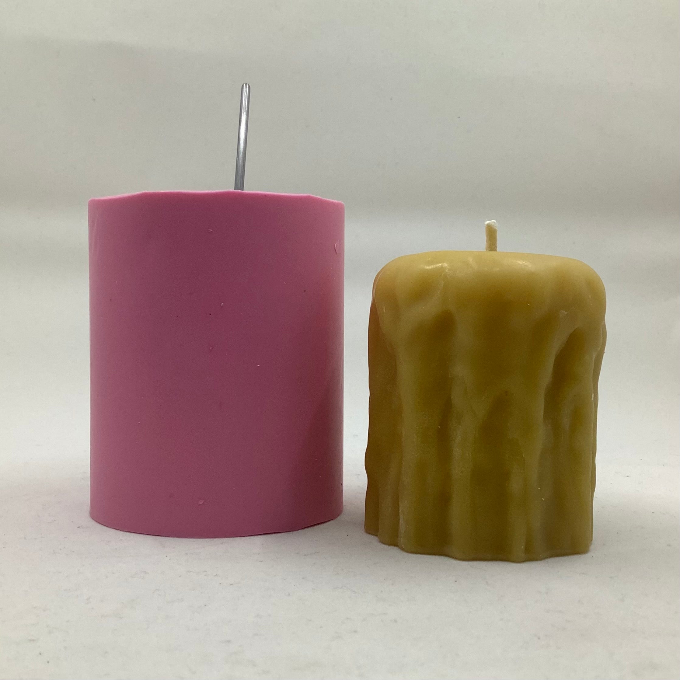 Candle Mould - Rustic Pillar