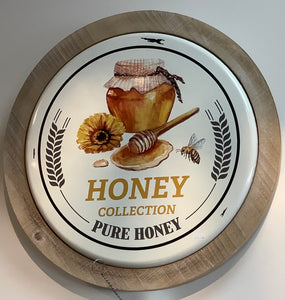 Sign - Metal - Honey Collection Pure Honey
