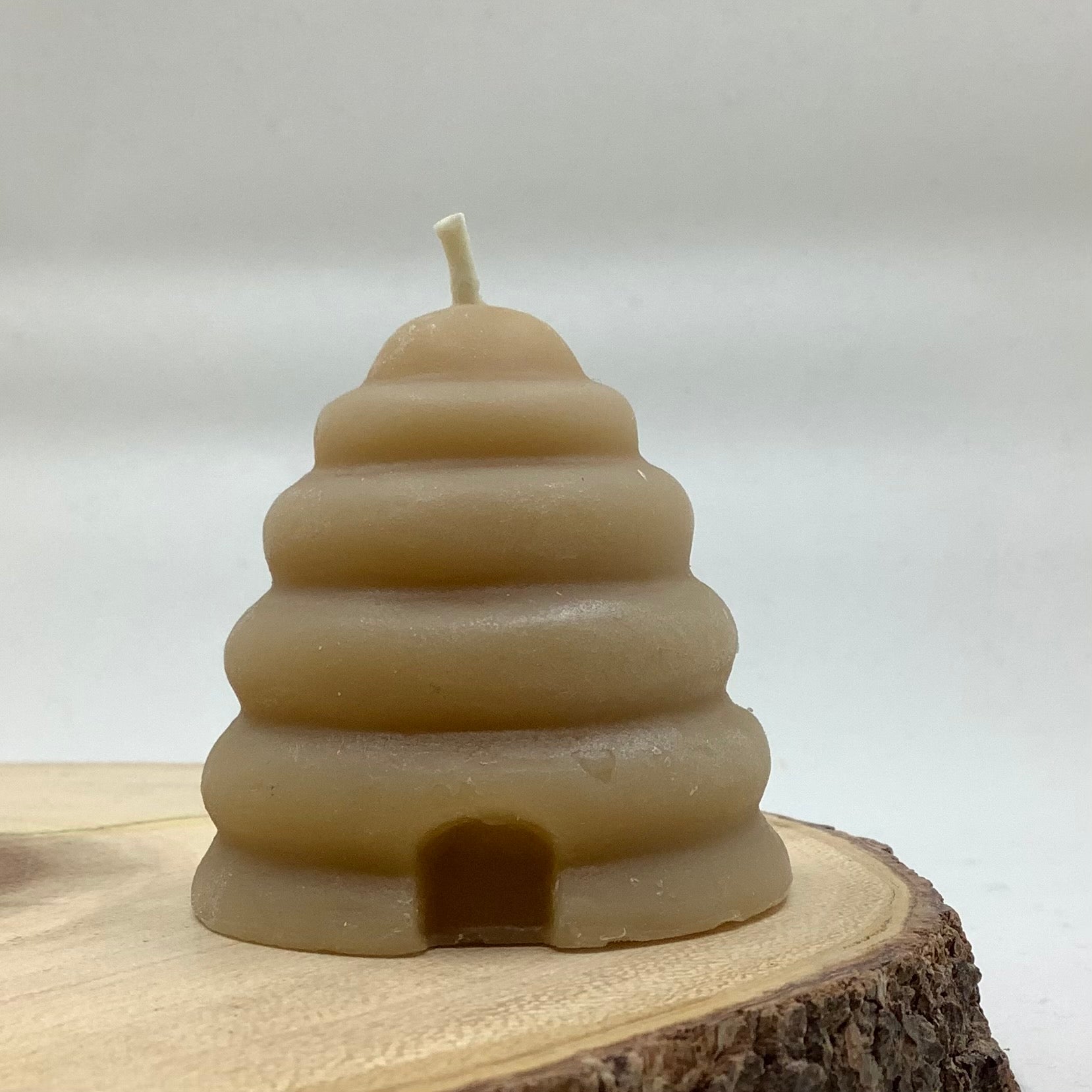 Beeswax Candle - Mini Beehive Skep